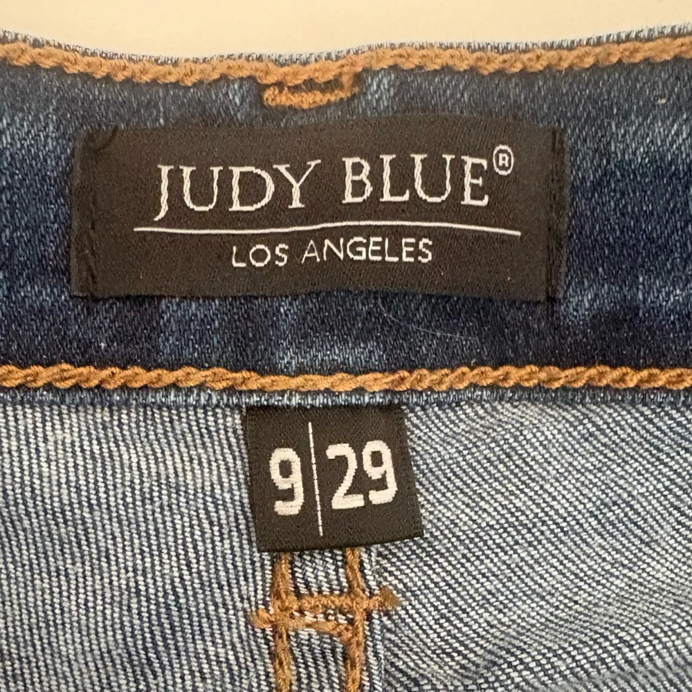 Judy Blue JB8268DK Buffalo Plaid Patch Skinny Jeans Size 9 39